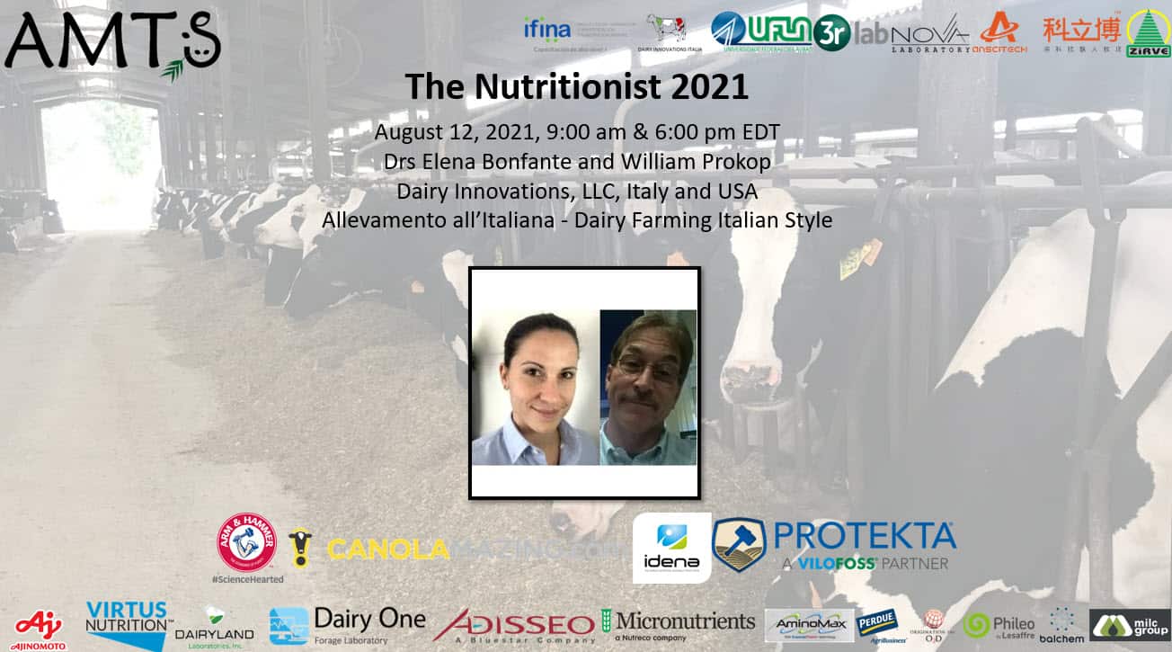 The Nutritionist 2021 webinar Elena Bonfante & Bill Prokop
